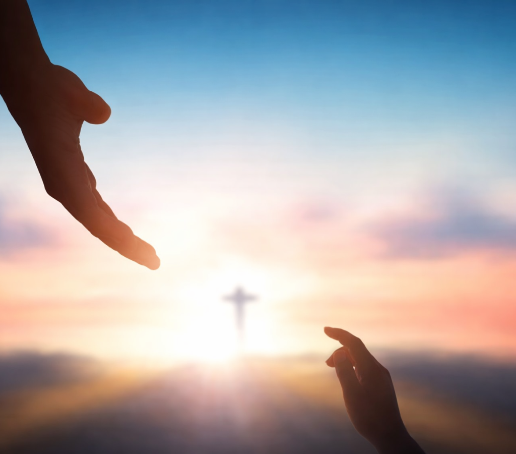 Mãos ao pôr do sol