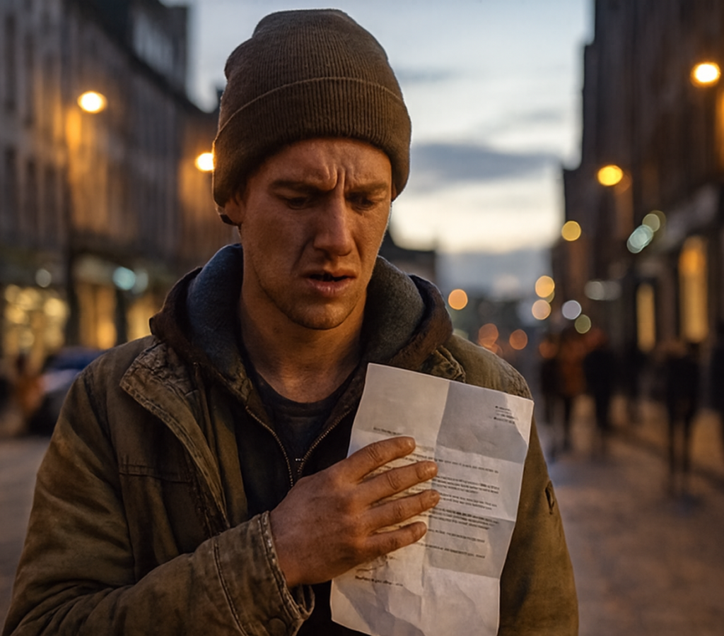 Pessoa em rua de par