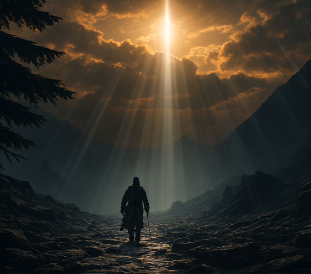 Uma figura solitária